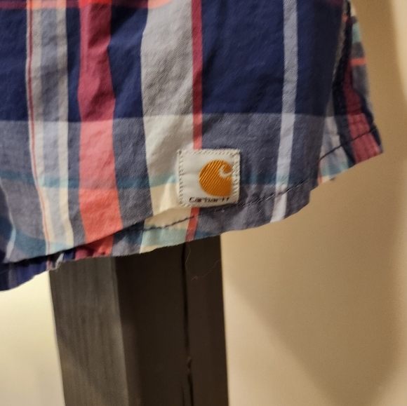 Carhartt Multicolor Plaid Women's Button Down Shirt Size Medium - Picture 4 of 8